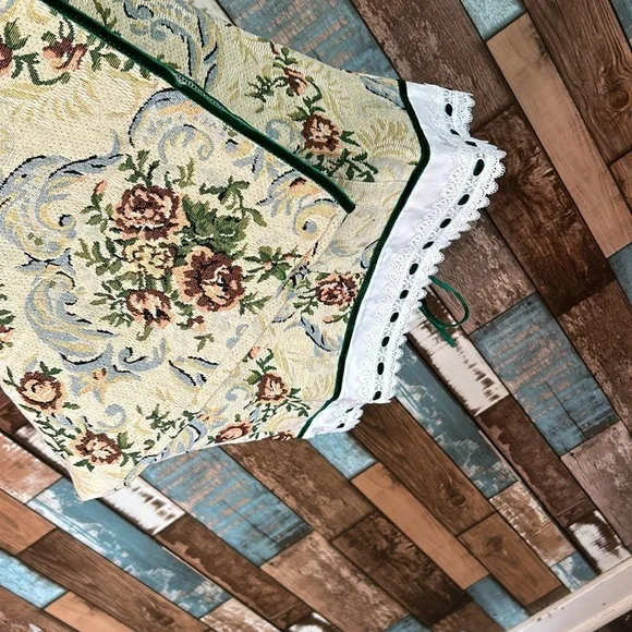 Small Y2K floral low cut satin tube dress - Picture 14 of 14